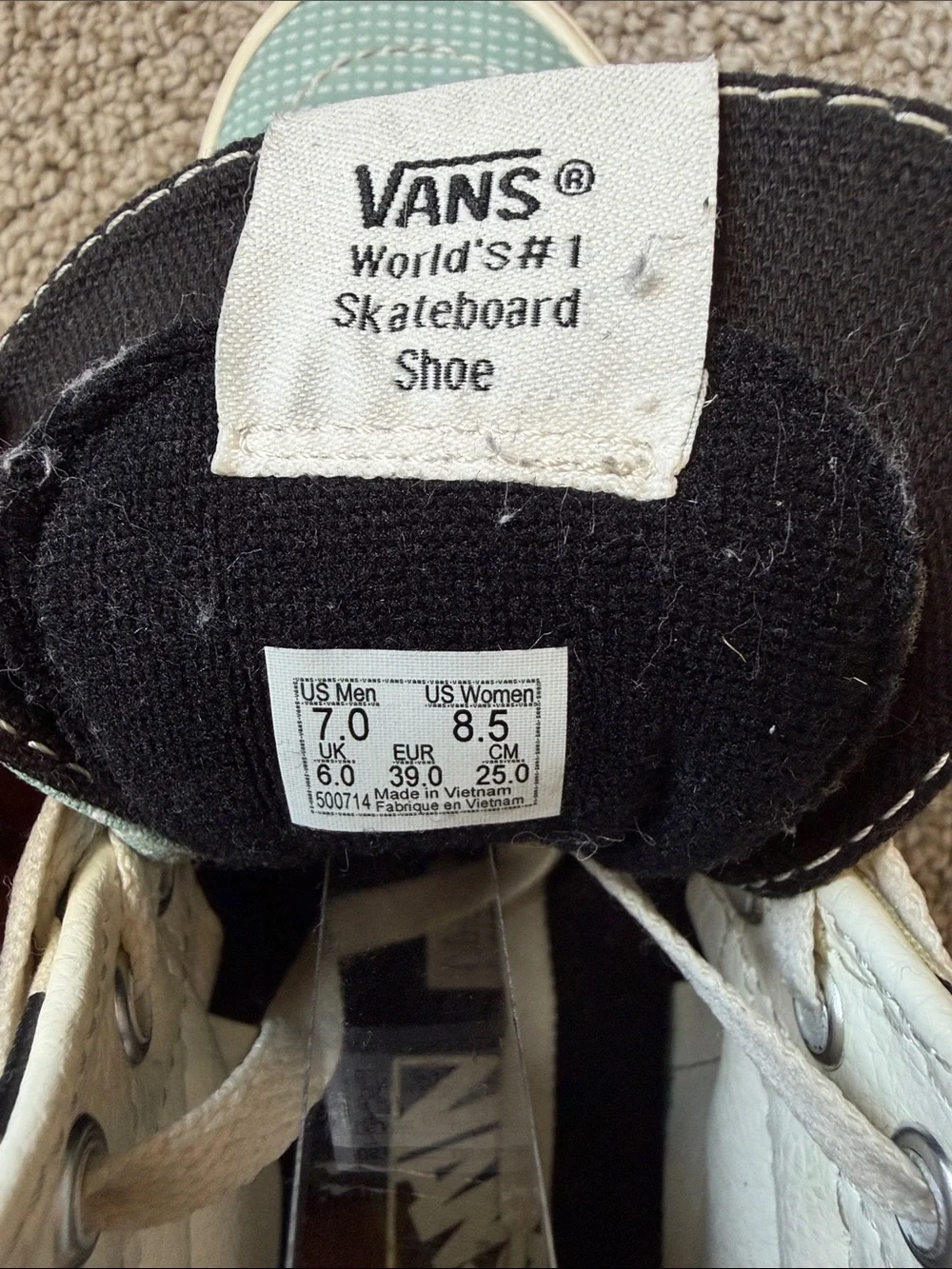 Vans Sk8-Hi Tiger Patchwork High Top Sneakers - Picture 9 of 9